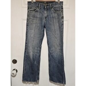 Bullhead‎ Jeans Men 31x28 Blue Baggy Straight Skater Grunge Urban Y2K 00s